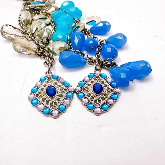 Statement‎ Necklace Lot of 2 Pieces Layered Jewelry Necklace Accessories - Picture 7 of 9
